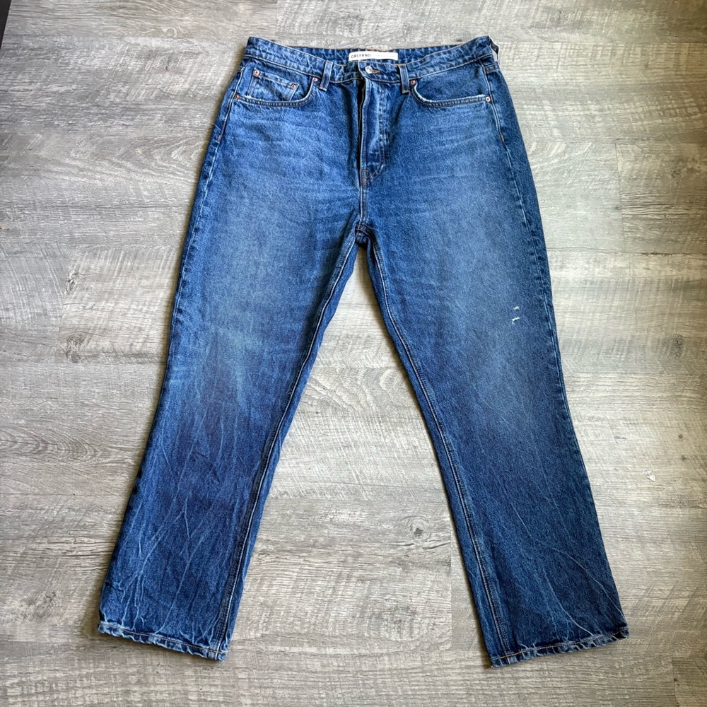 GRLFRND The Karolina High rise Jeans women’s size 32 straight leg distressed